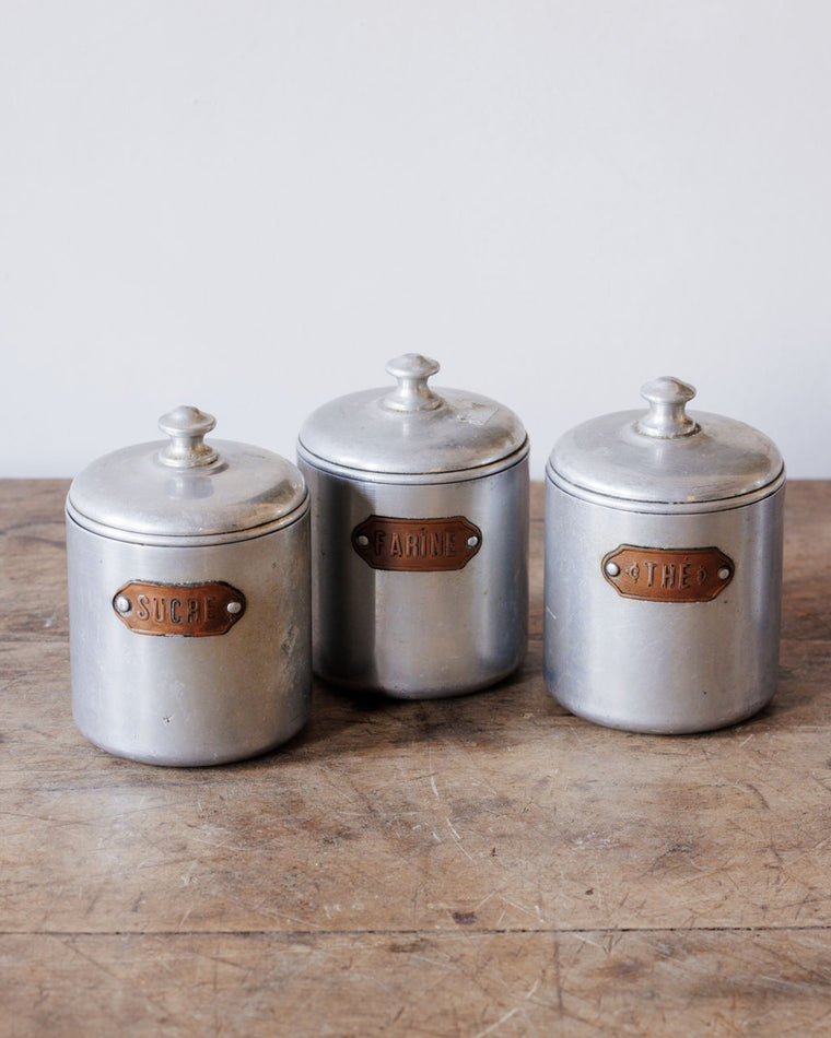 French Cannister Set - Gold Plates