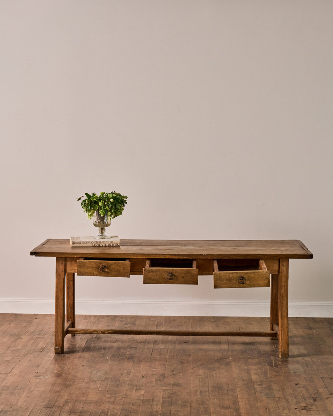 19th c. Oak Console Table