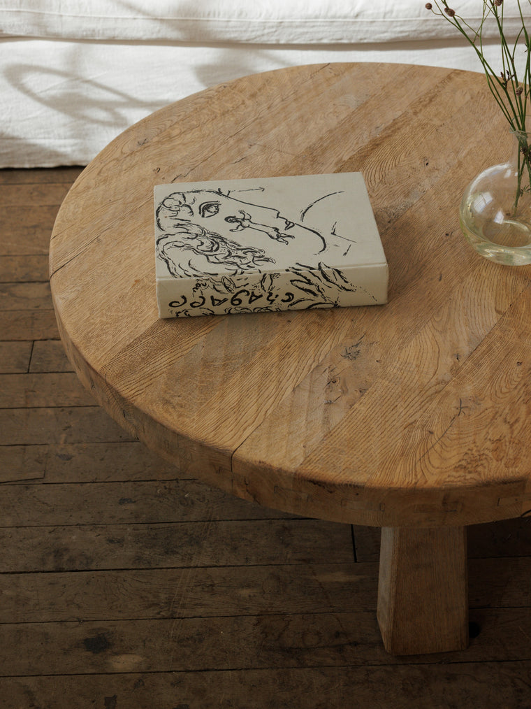 Round Oak Coffee Table
