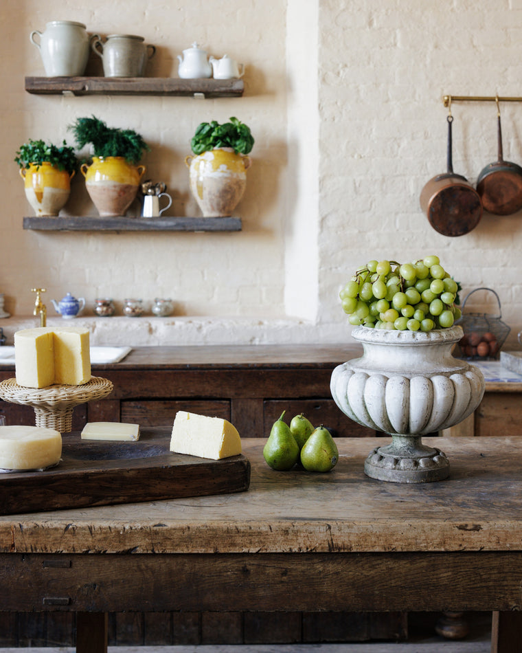 Large Yellow Confit Pot
