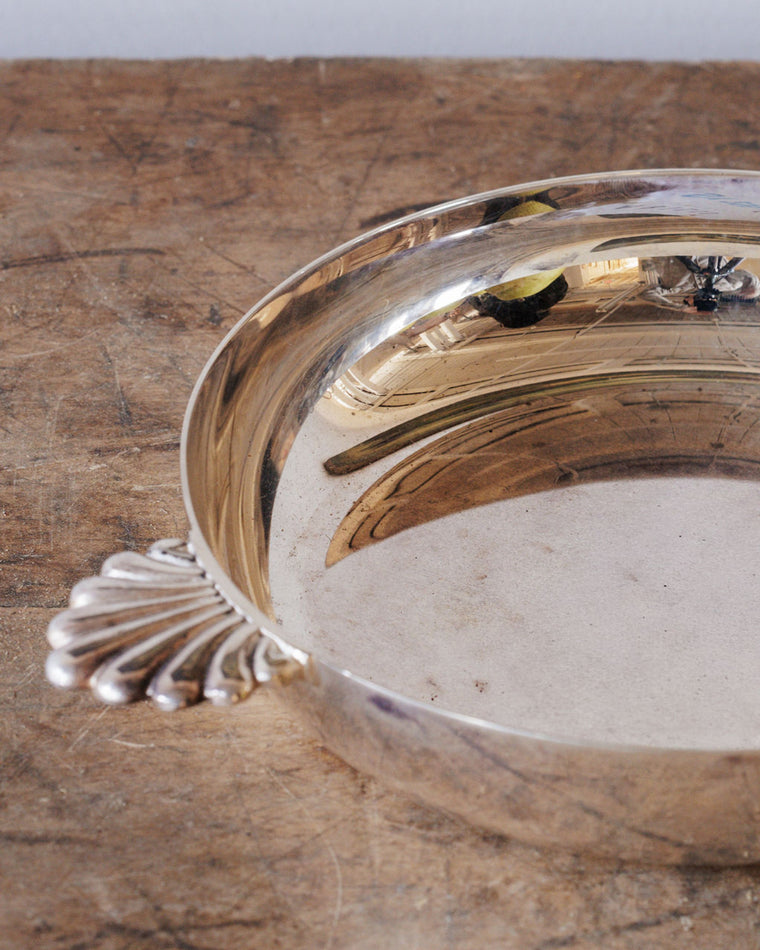 Silver Plated Shell Dish