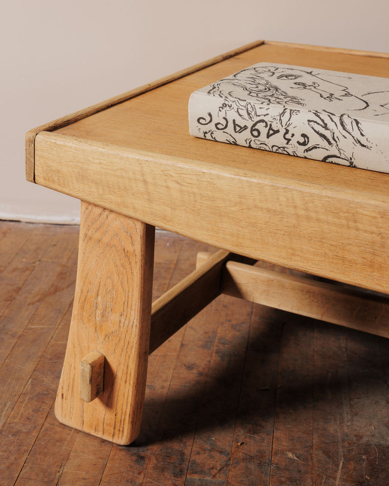 Vintage French Oak Coffee Table