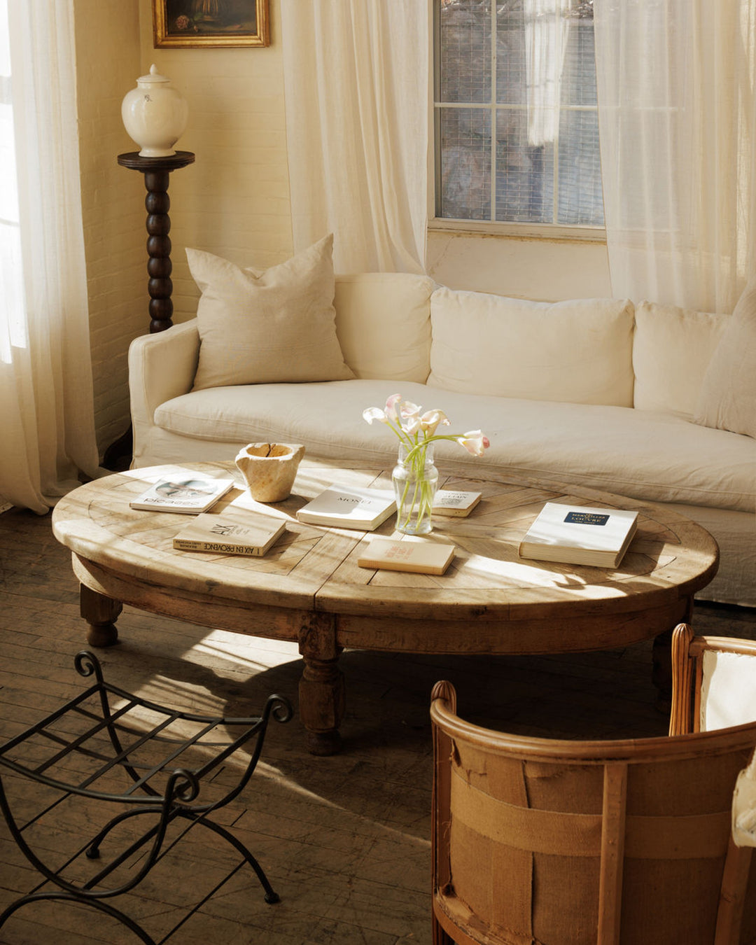 Oval Oak Coffee Table