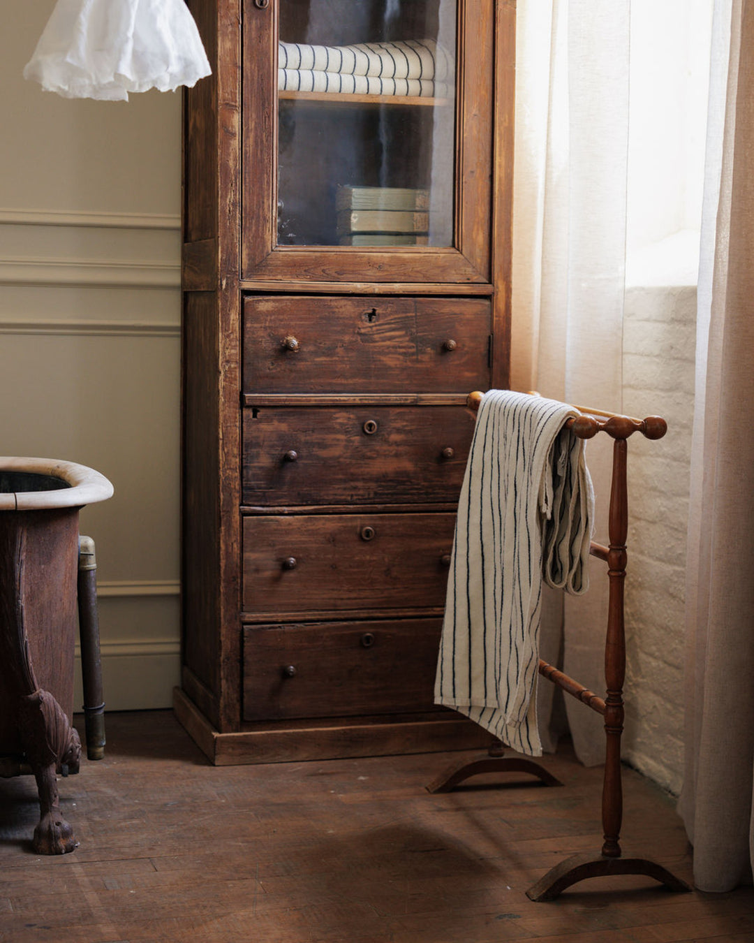 Faux Bamboo Towel Rack