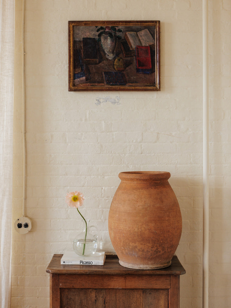 French Large Olive Pot