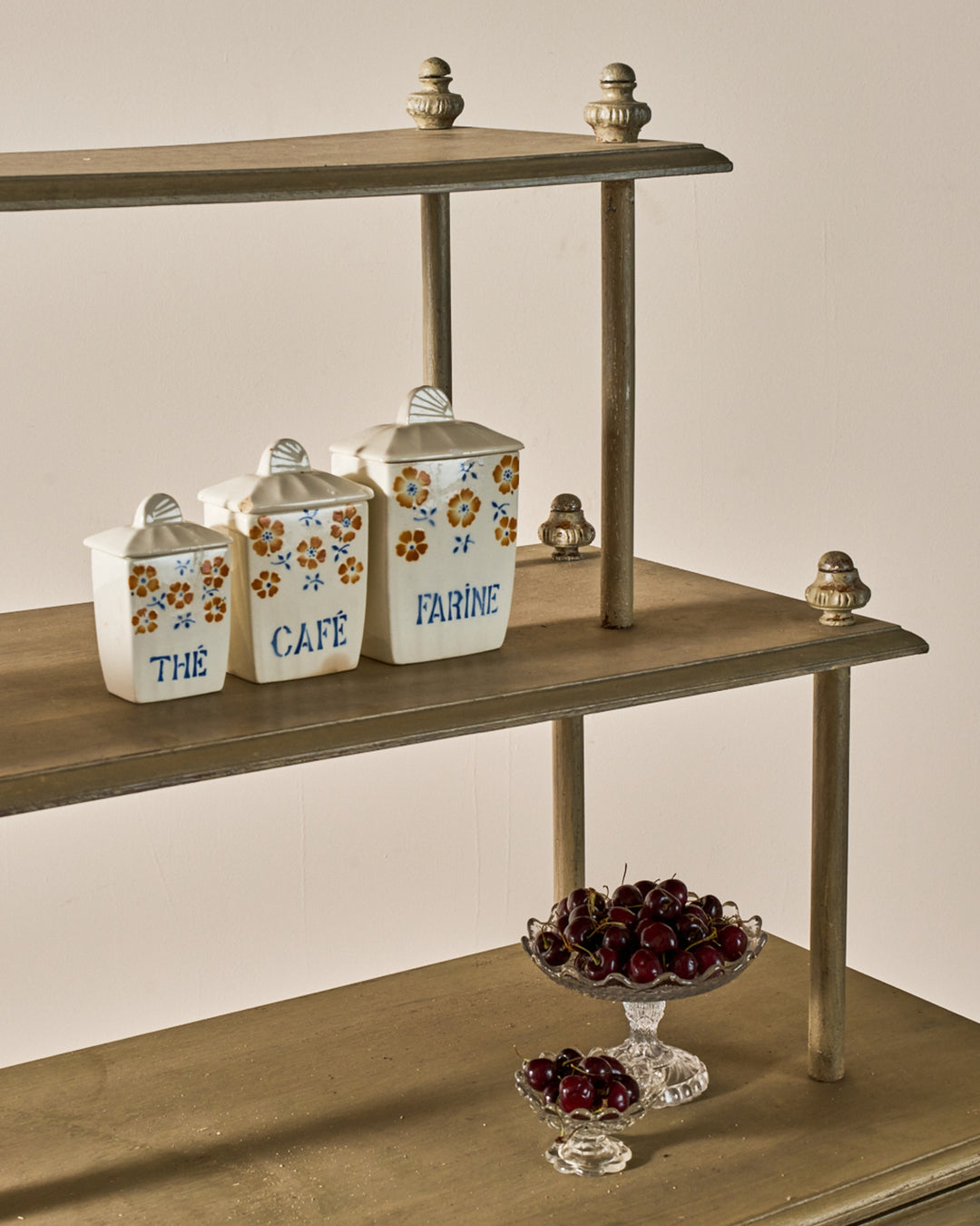 Painted Vintage Kitchen Shelf