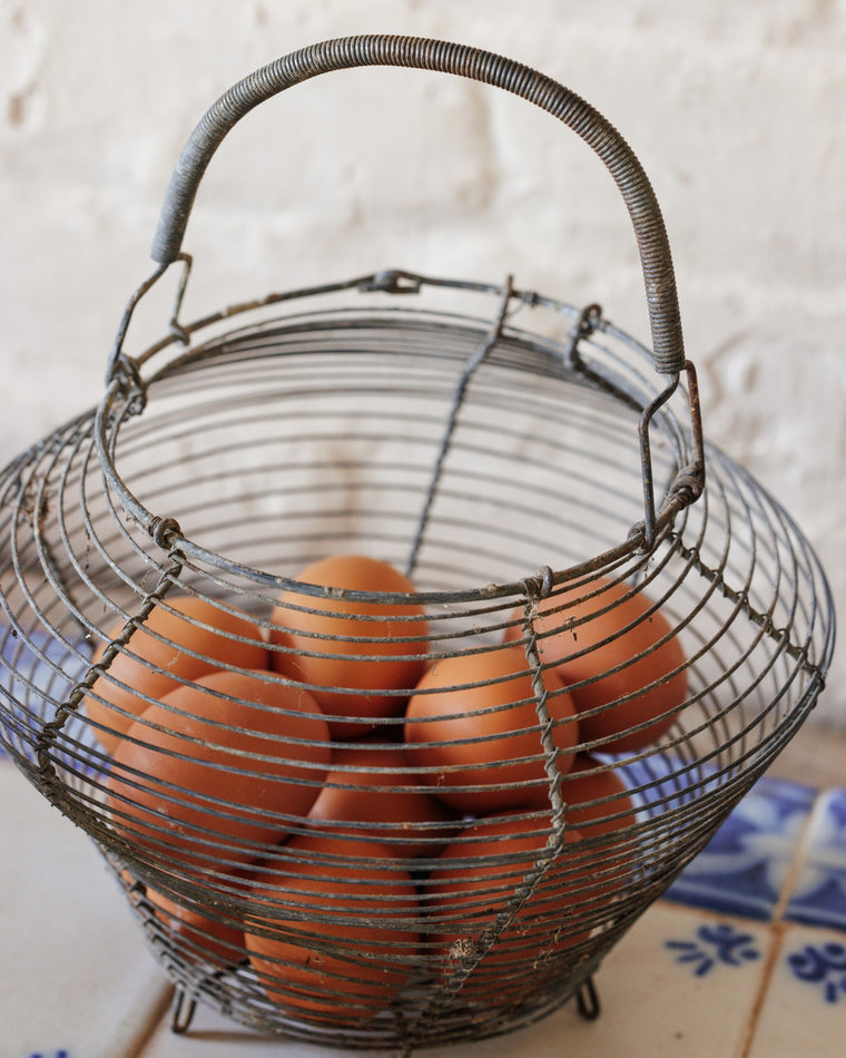 Unique Antique Egg Basket