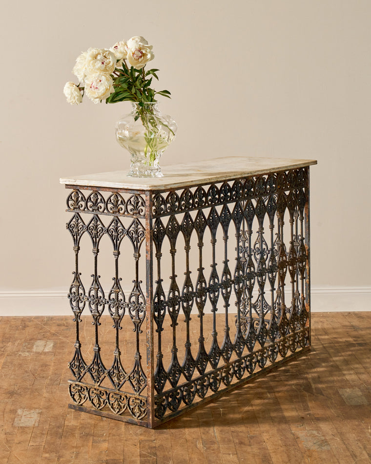 19th c. Marble Console Table