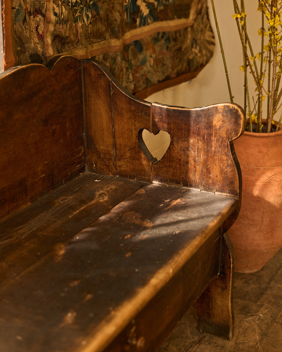 19th c. Alps Church Bench