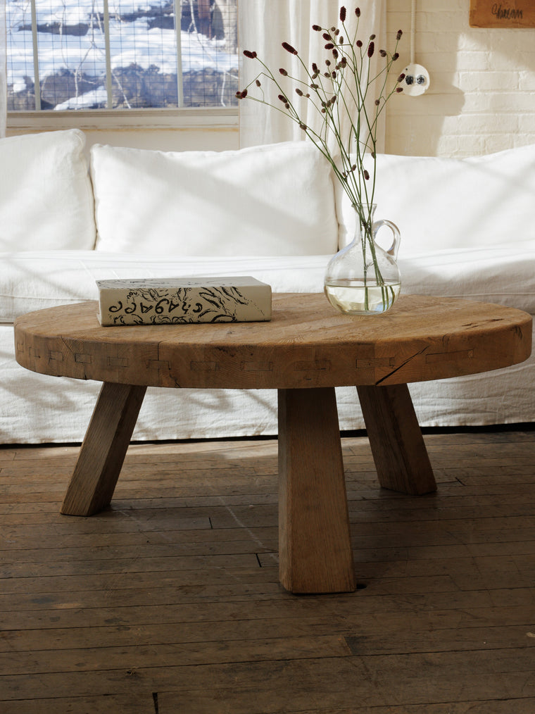 Round Oak Coffee Table