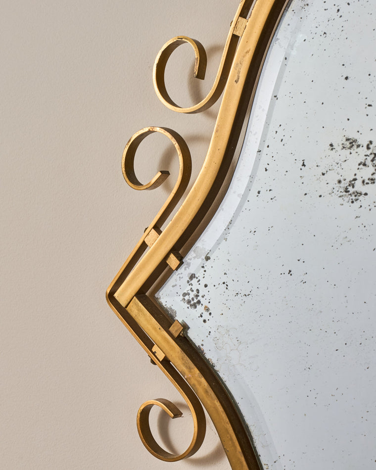 French Wrought Iron Mirror