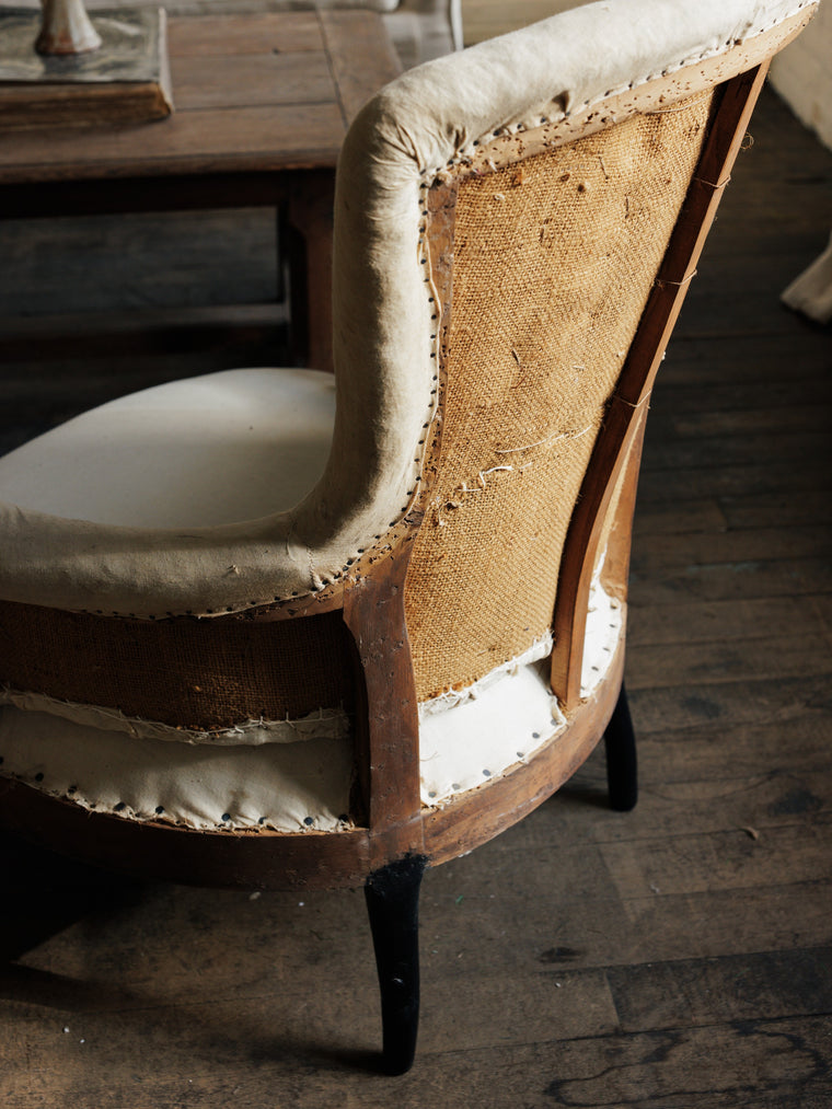 Antique Napoleon Deconstructed Armchair