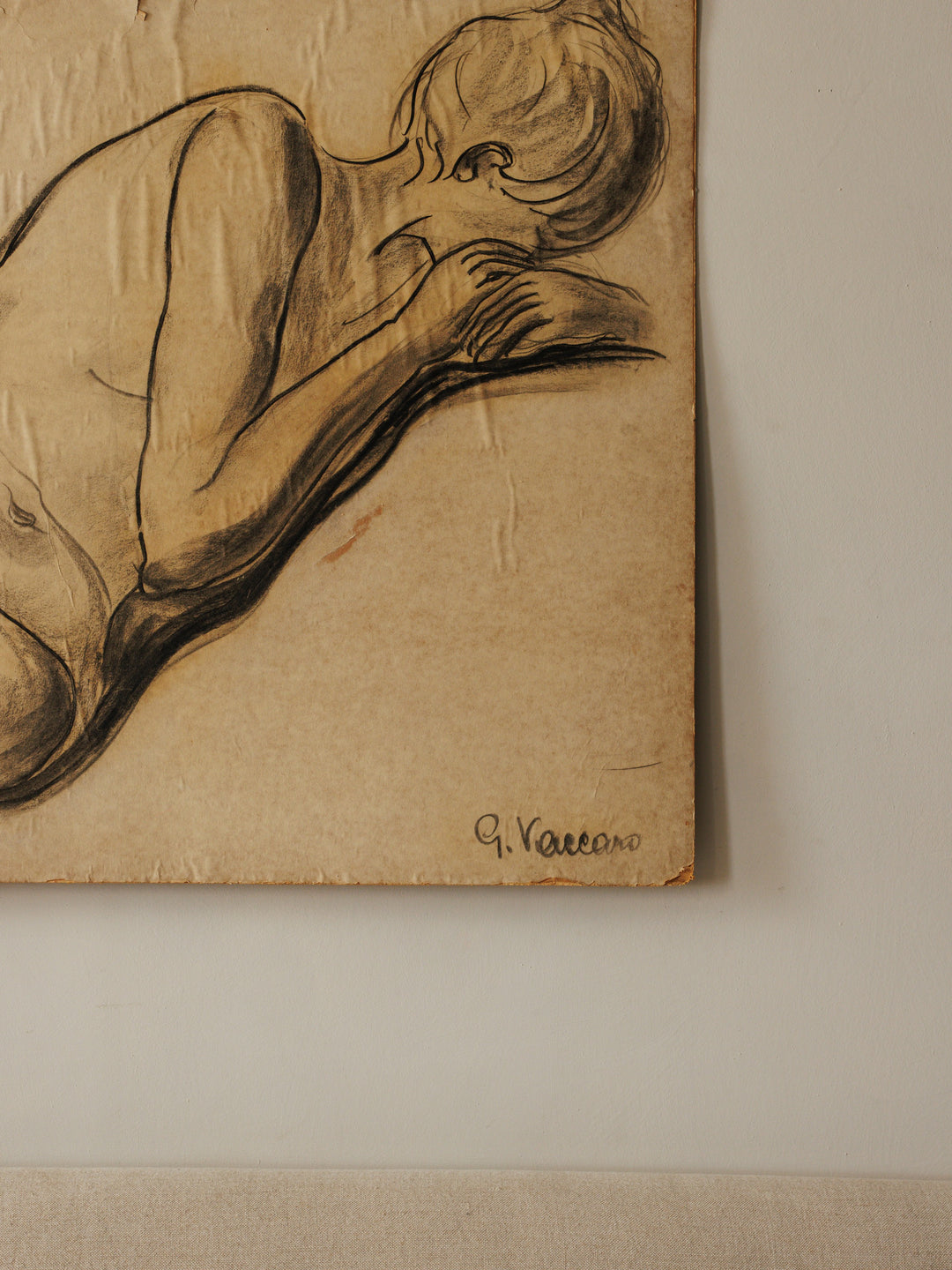 Vaccara Nude Charcoal - Landscape
