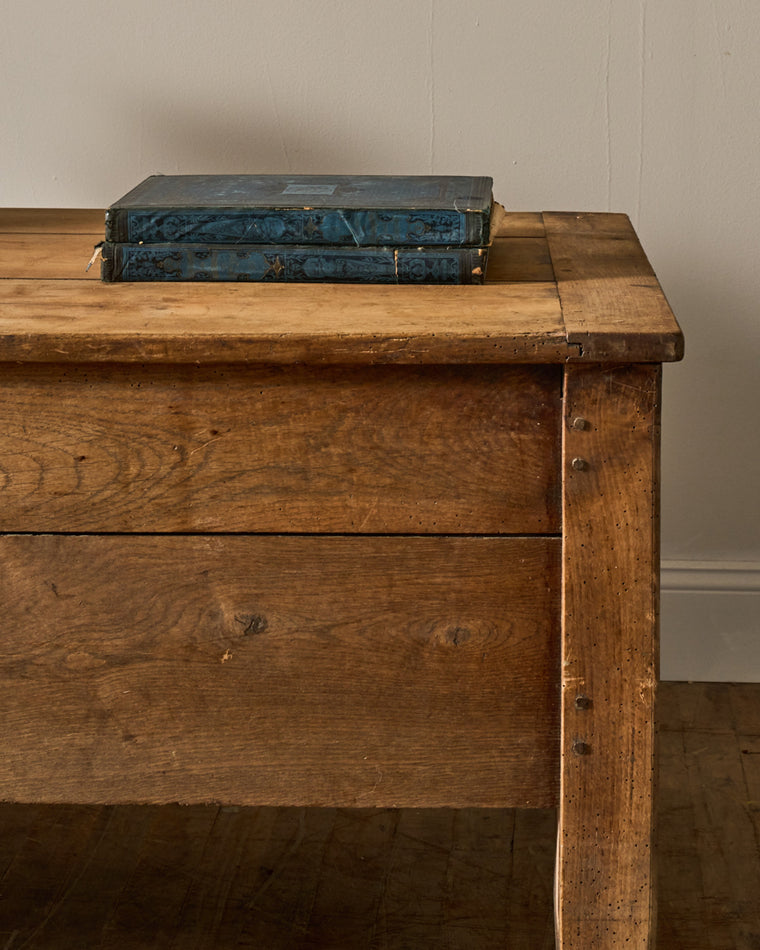 French Oak Low Console