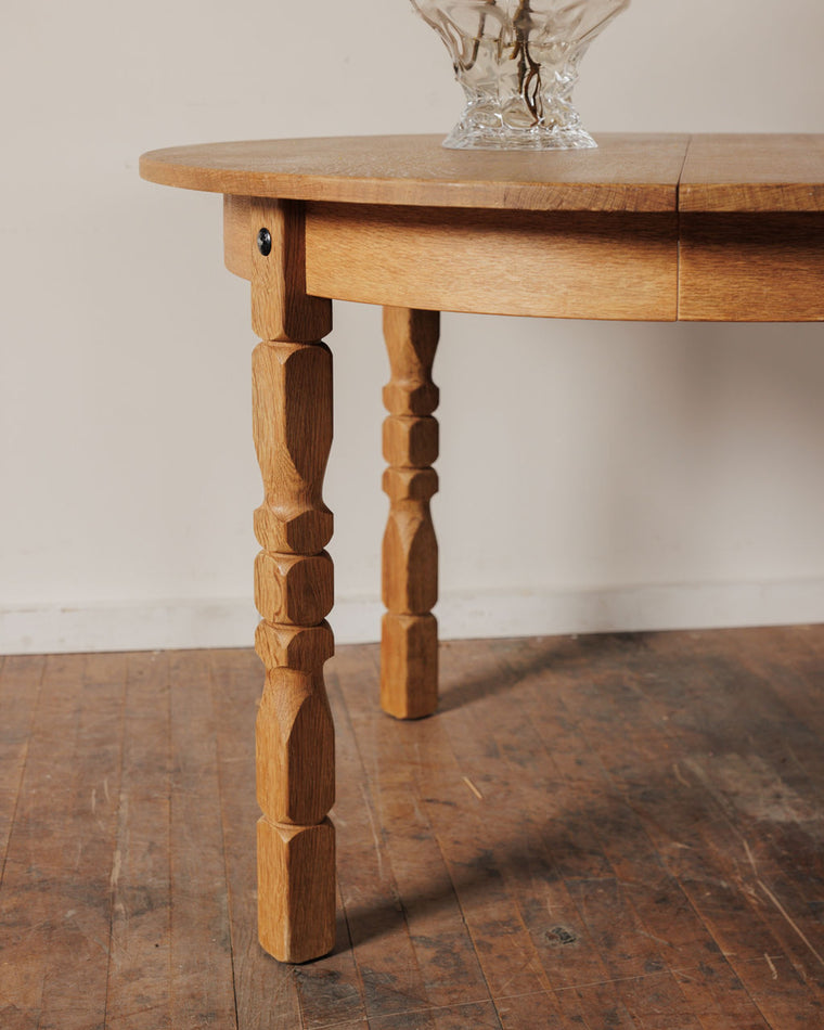 Danish Oak Expanding Dining Table