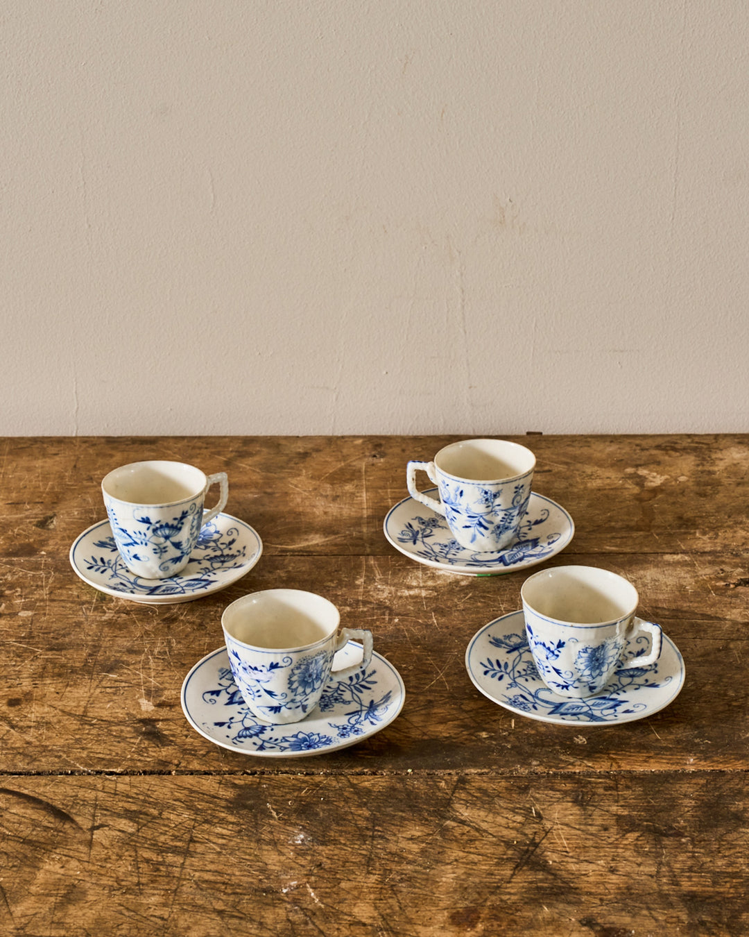 Blue Onion Teacup & Saucer