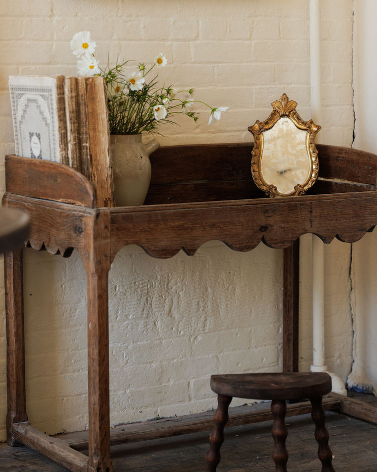 Walnut Shelf Table