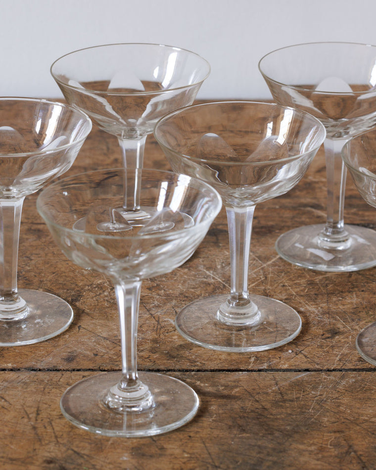 French Champagne Coupe - Set of 5