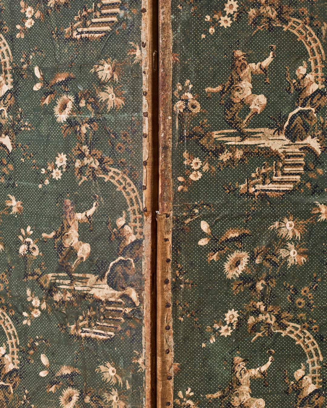 18th c. Chateau Screen Panel
