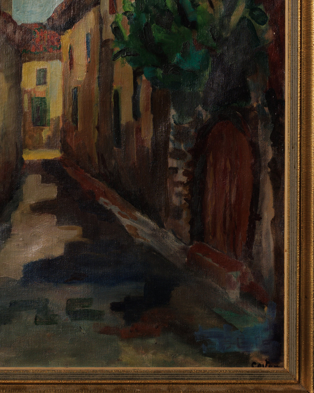 The Village Oil Painting