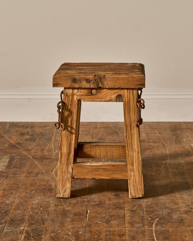 French Brutalist Stool