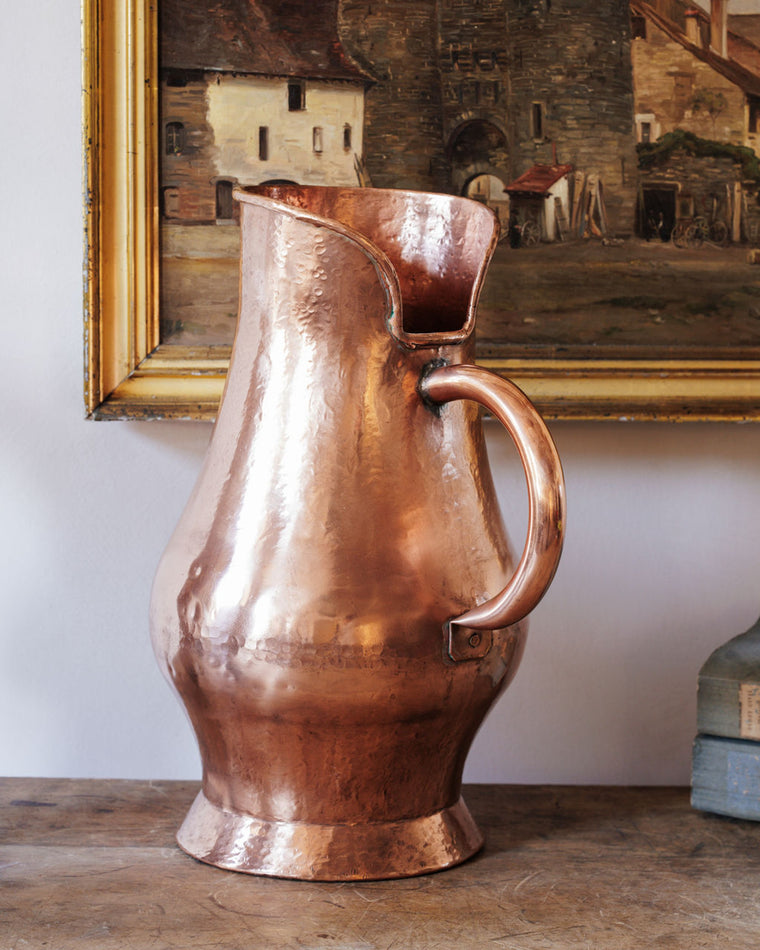Antique Copper Pitcher