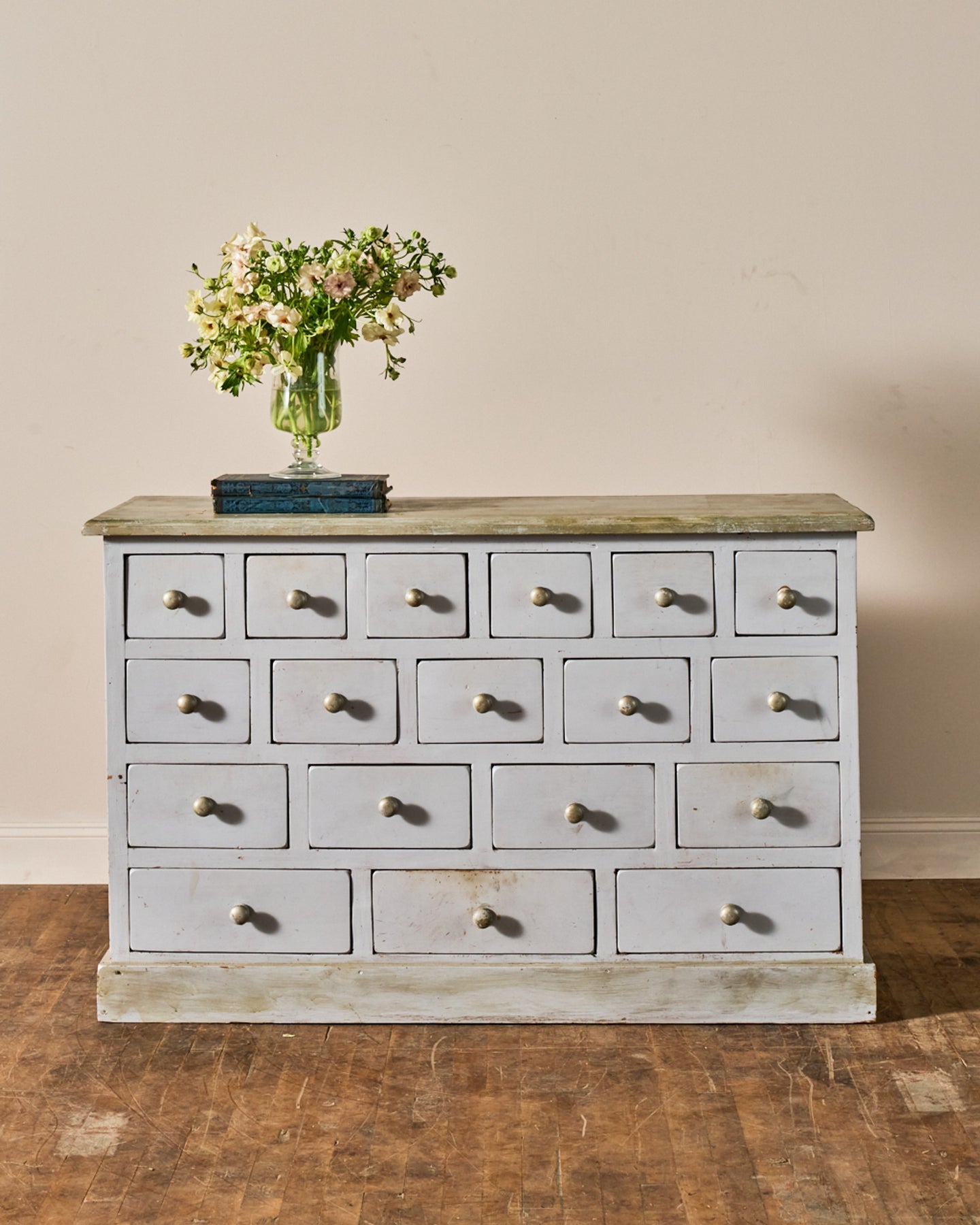 Painted French Apothecary Dresser