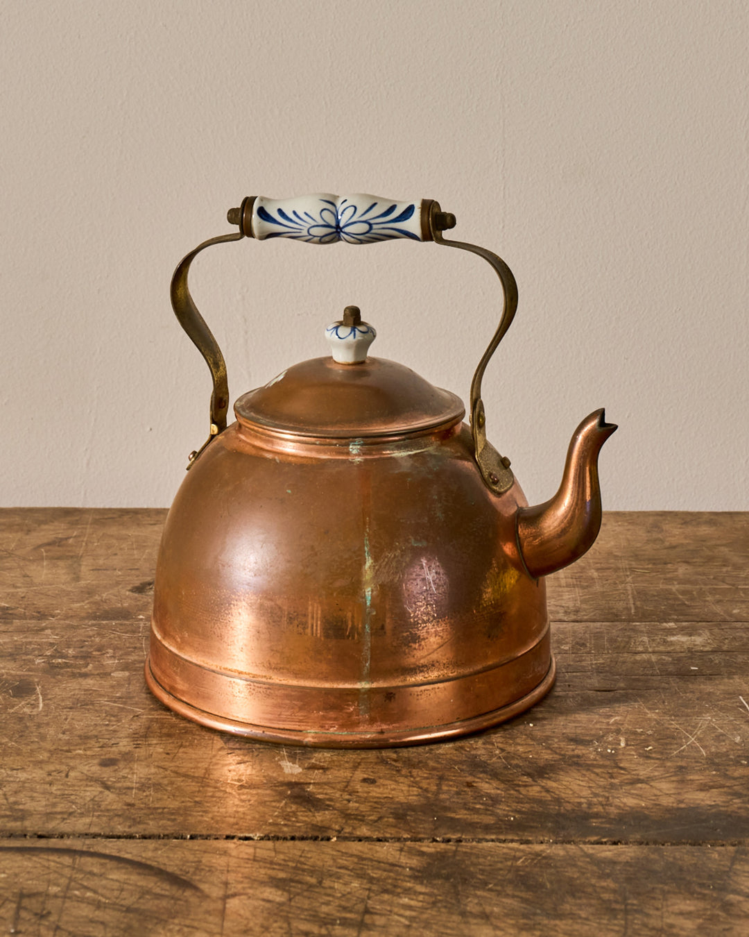 Antique Copper Teapot