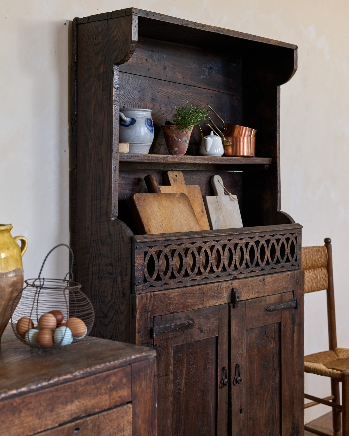 19th c. Dutch Kitchen Cupboard