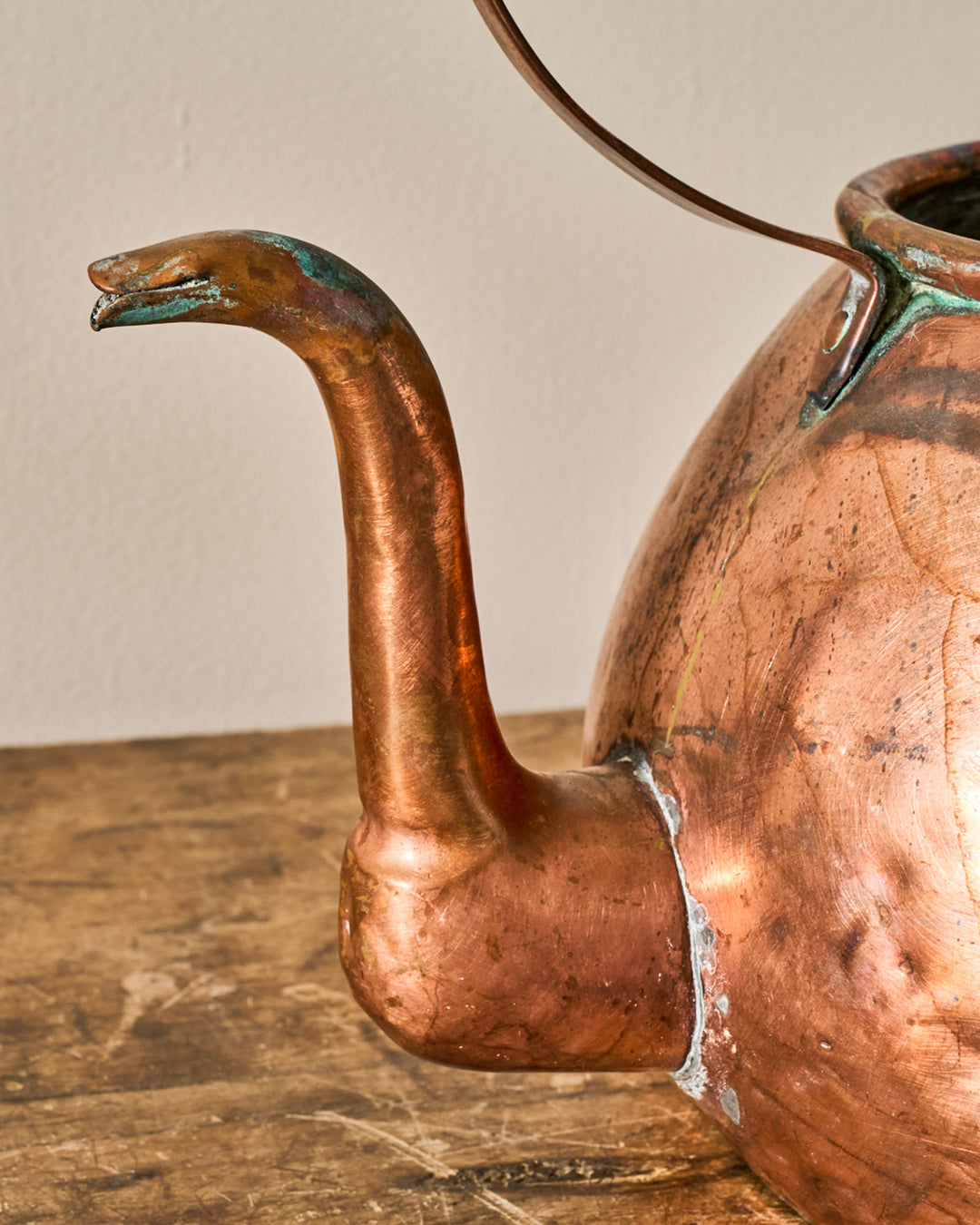 Antique Copper Teapot