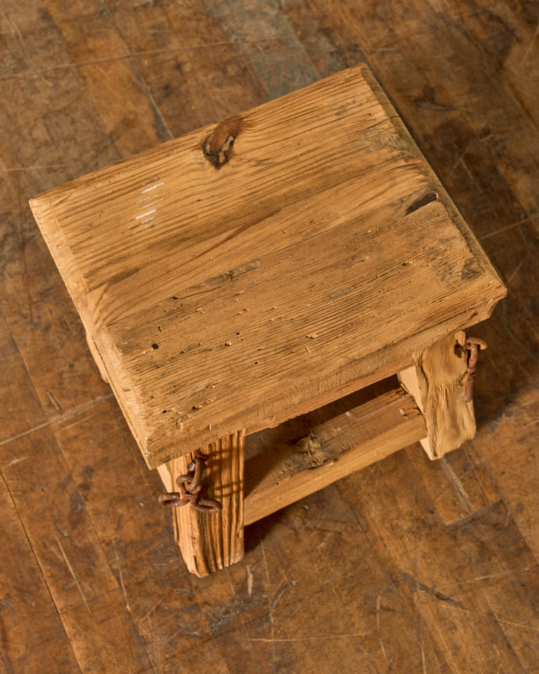 French Brutalist Stool