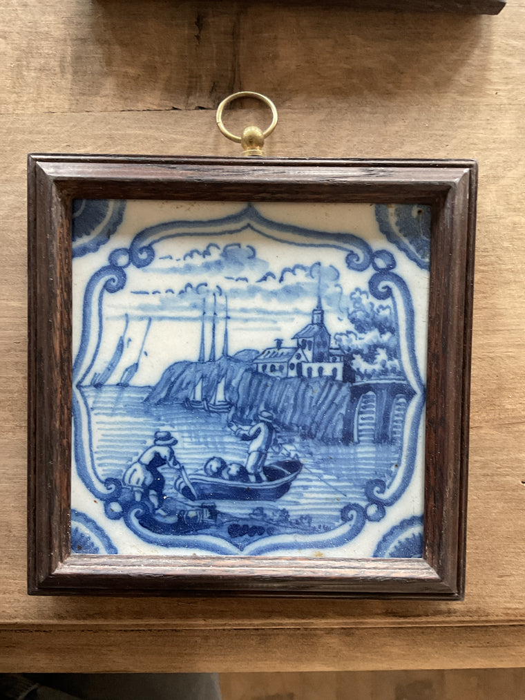 Framed Delft Tile