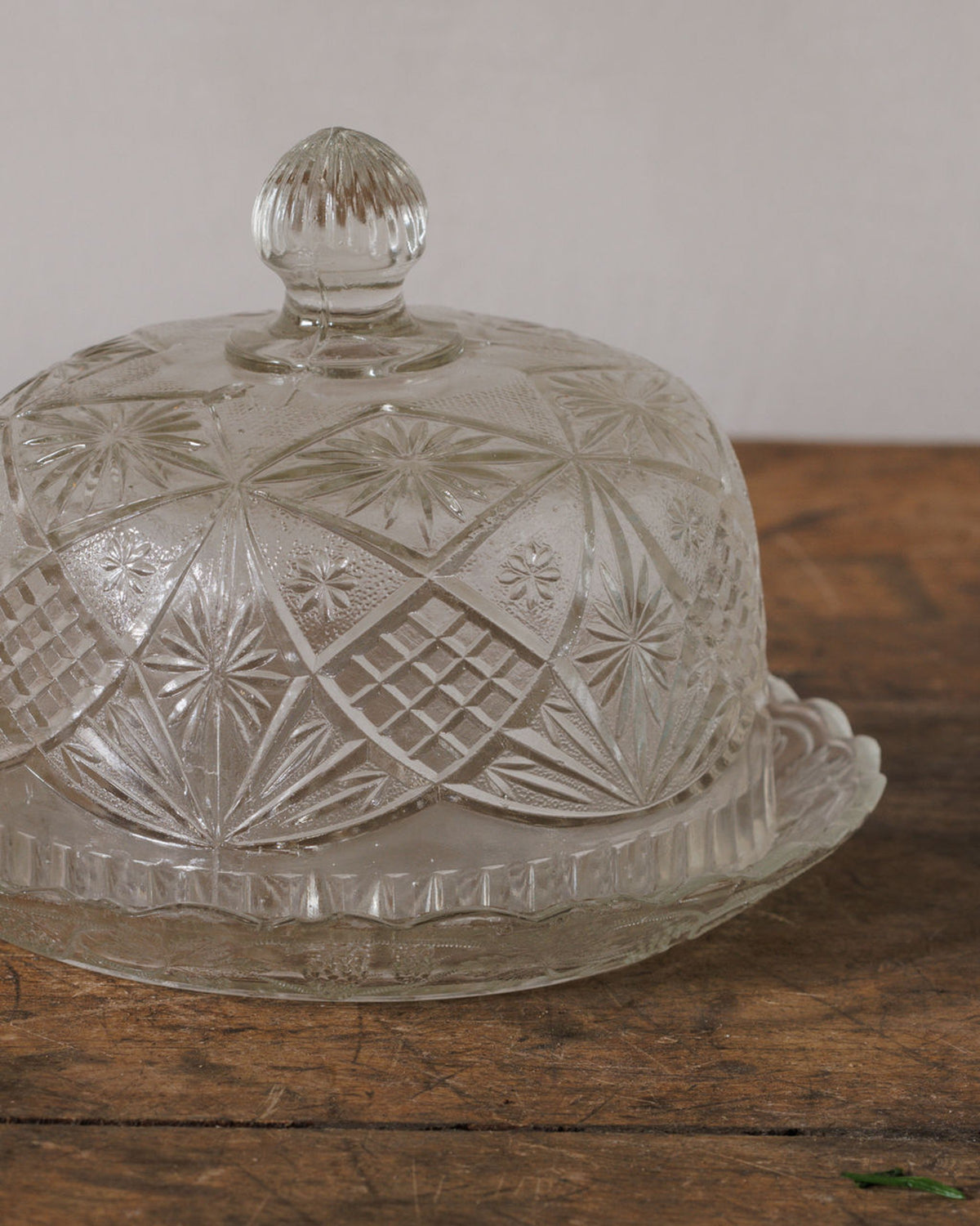 Glass Butter Dish - II
