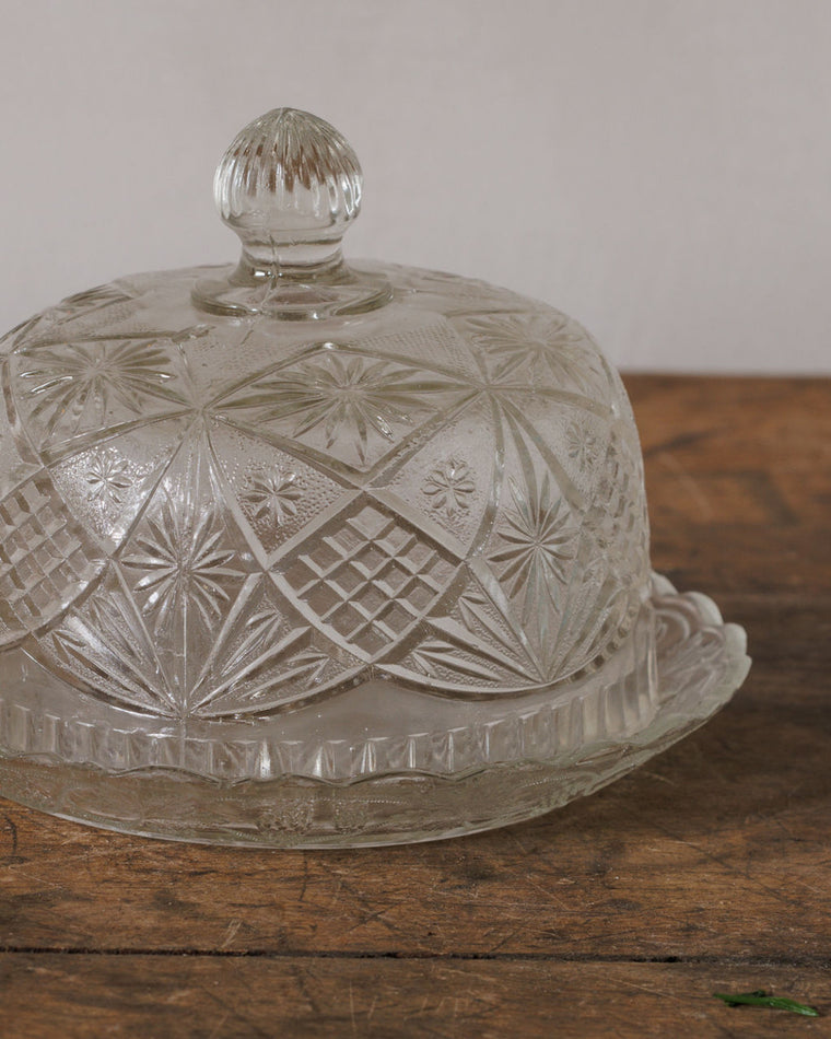 Glass Butter Dish - II