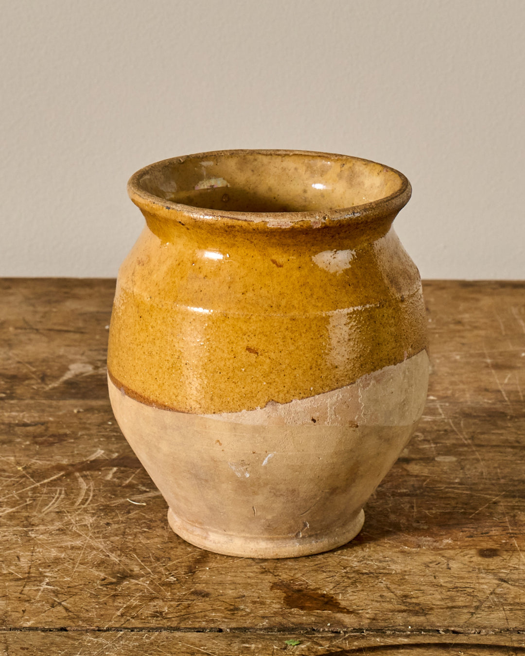 Rare Petite Yellow Confit Pot