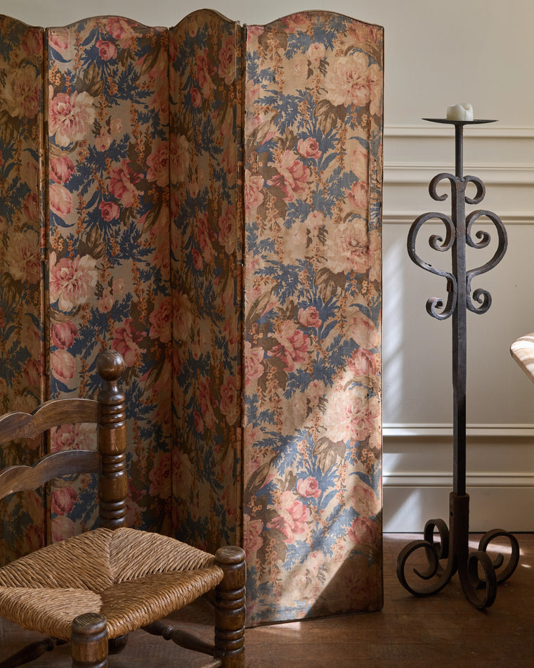 19th c. Floral Screen