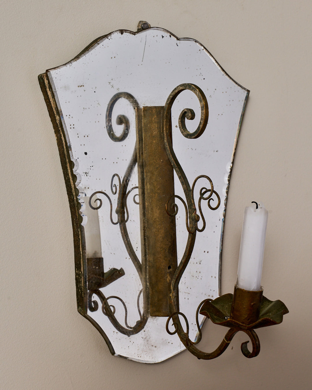 Mirror Candle Wall Sconce - II