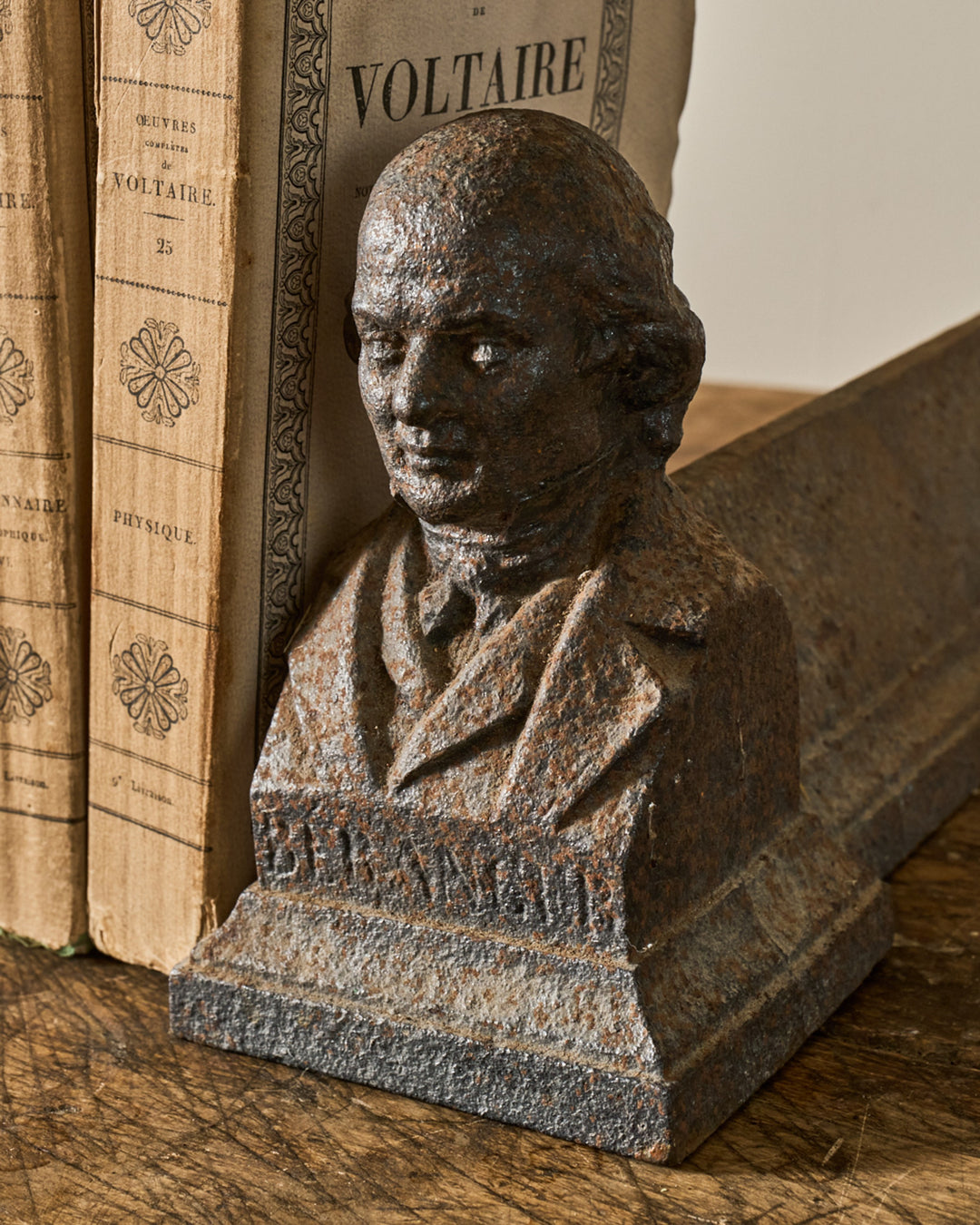 Fireplace Cast Iron Bookends - Monsieur