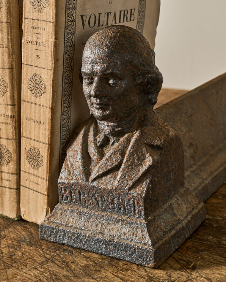 Fireplace Cast Iron Bookends - Monsieur