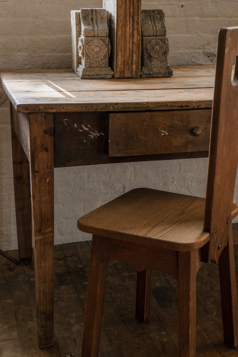 Cevennes Farm Table with Drawers