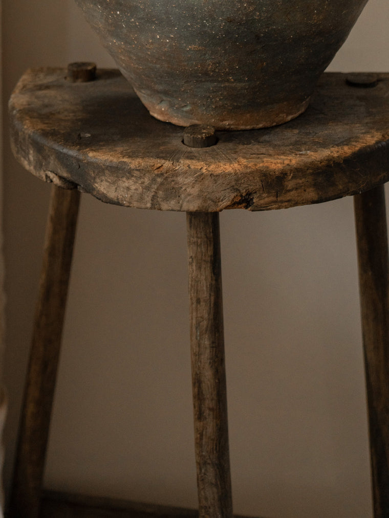 Half Moon Wabi Sabi Stool