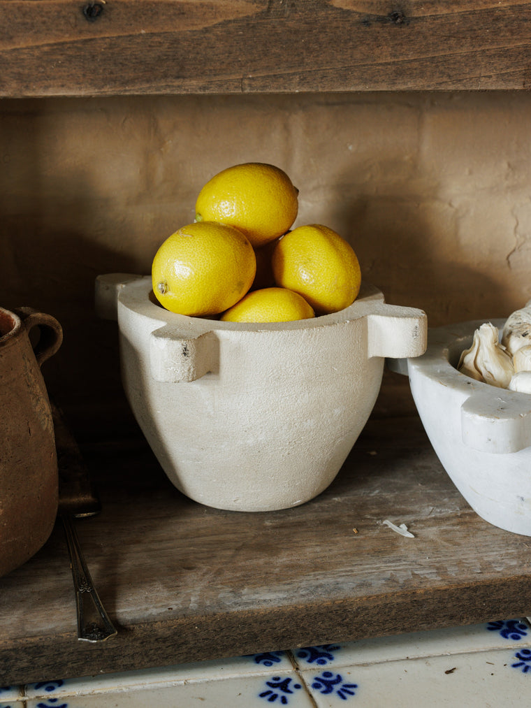 French Antique Stone Mortar