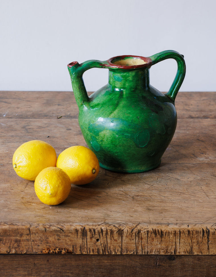 Toulouse 19th c. Green Water Jug
