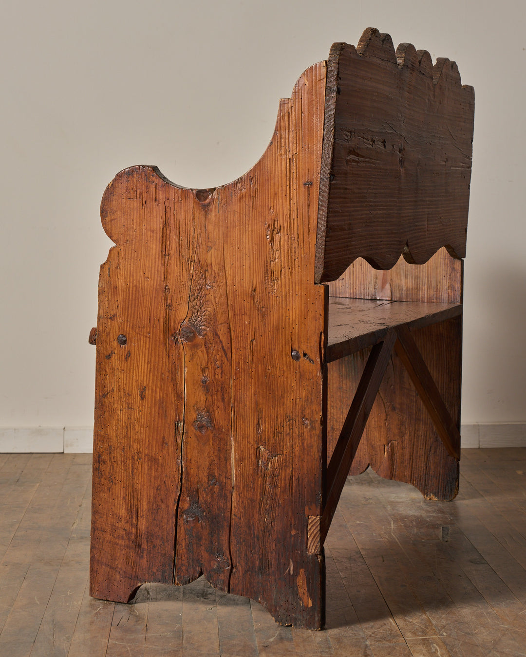 19th c. Italian Alps Bench