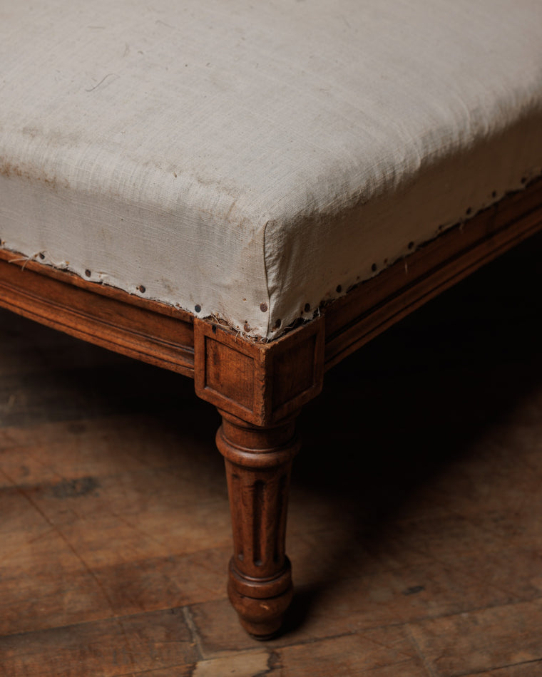 Rare Napoleon Chaise with Ottoman