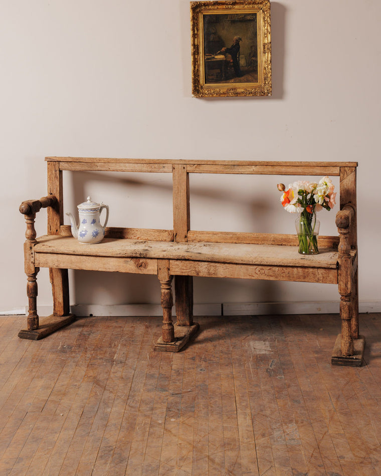 Oak Church Bench