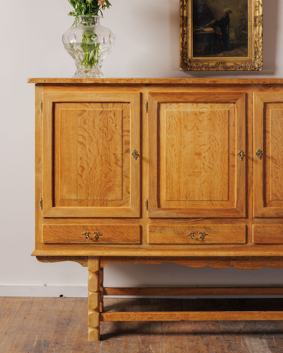Vintage Danish Oak Sideboard