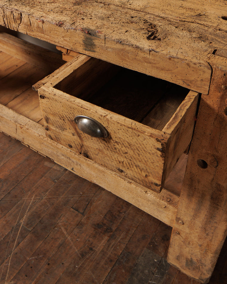 19th c. Oak Workbench
