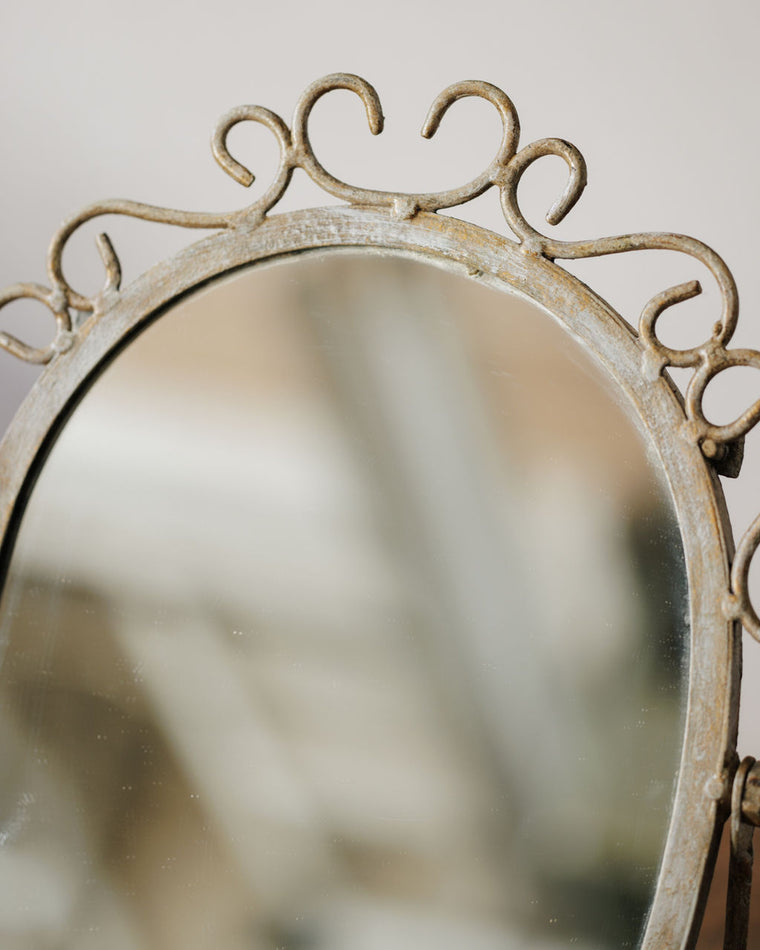 Silver Vanity Mirror