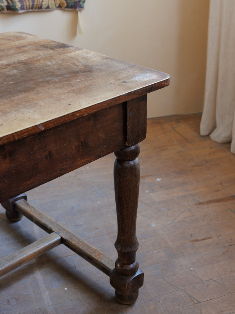 19th century Walnut Farm Table